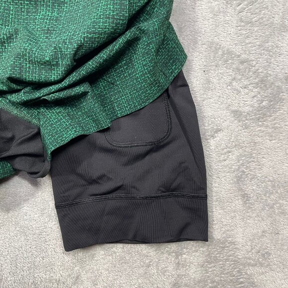 Lululemon Men's T.H.E. Short‎ Green Geometric Sz M 7” Inseam Lined Drawstring - Picture 8 of 9